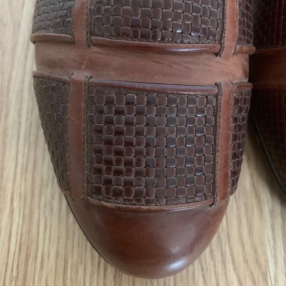 Rare Vintage Romano Martegani Hand Made in Italy Brown Loafers Slip-Ons main image 5